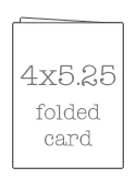 4x5.25 Folded Photo Card