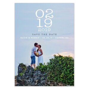 Photo Save the Date Card and Magnet